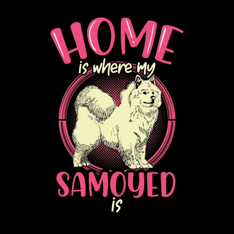 Samoyed er mitt hjem Samoyed Spitz