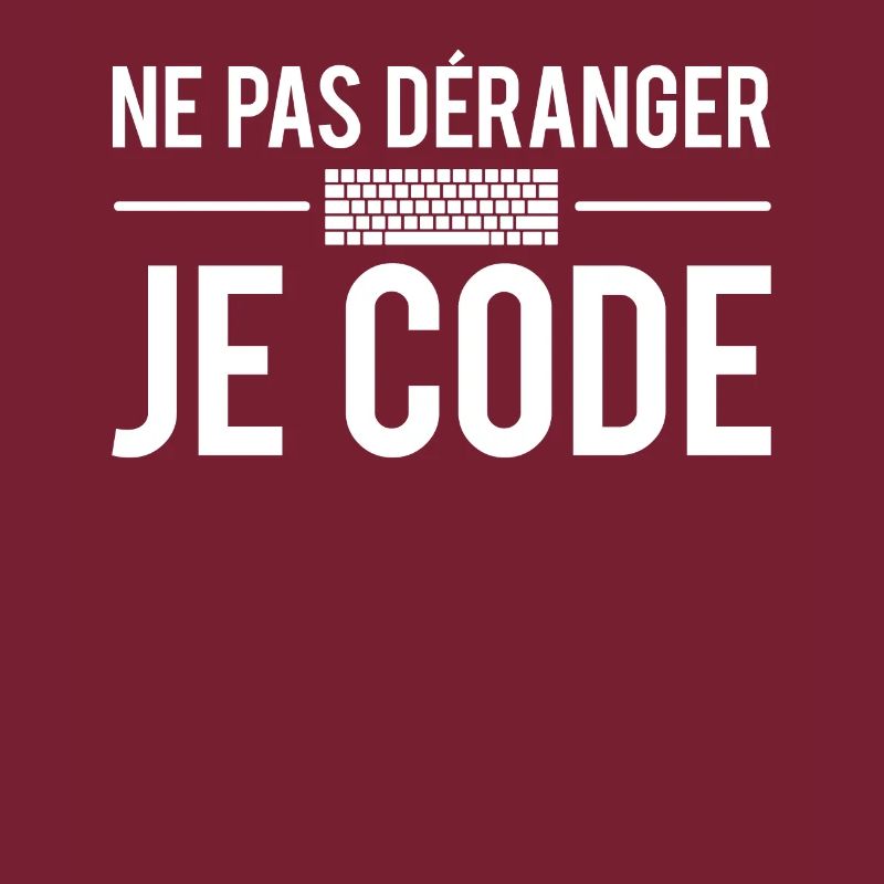 Ne pas déranger je code développeur informatique