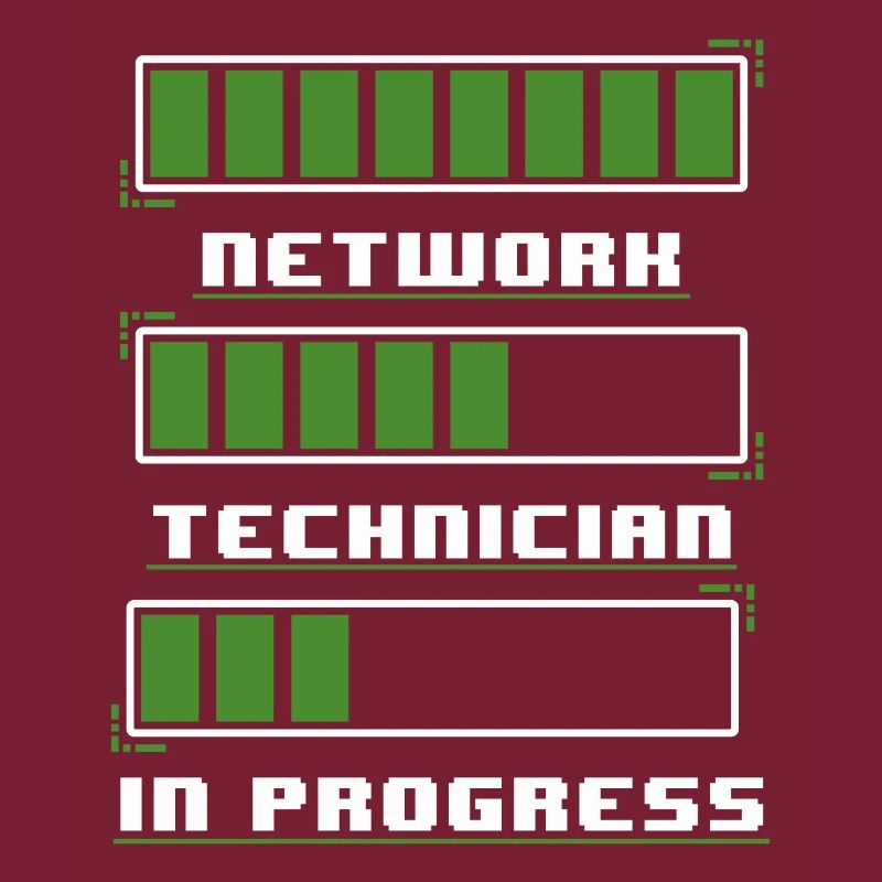 Network Technician In Progress Funny IT Tech Quote