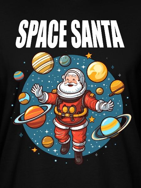 Babbo Natale nello spazio augura Buon Natale