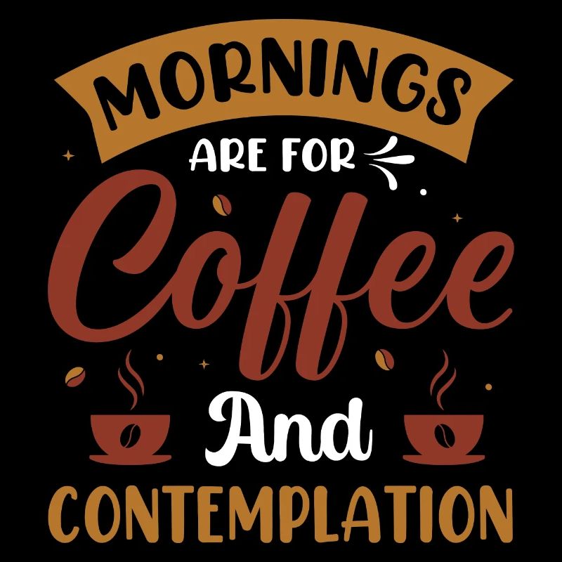 Le matin, c’est pour le café- Kaffee Sprüche - Kaffee