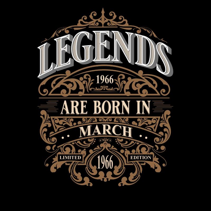 1966 Mars Né Anniversaire Année de naissance