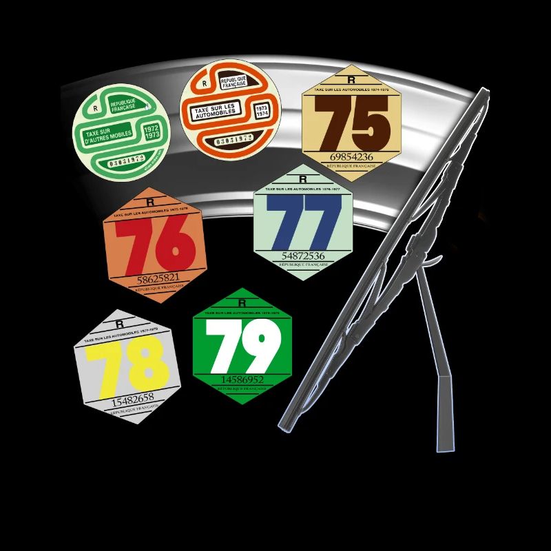 Vignette Auto Années 70 1970 Souvenir