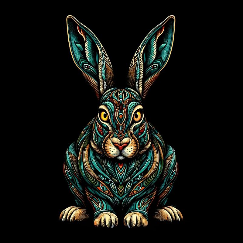 Mandala Art Jackrabbit Jackrabbits