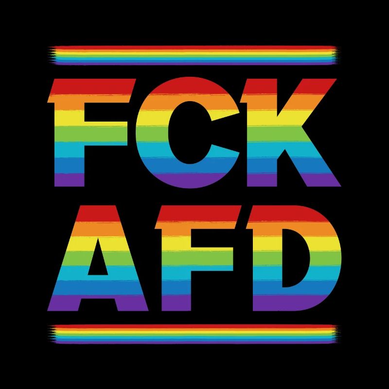 fck afd / Couleurs arc-en-ciel contre les nazis