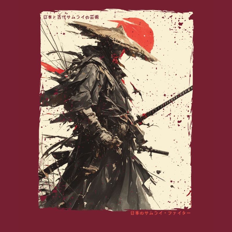 Samurai Fighter - Japanese Ukiyo-e Artwork