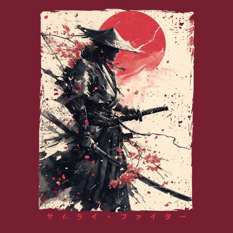 Samurai Fighter - Japanese Ukiyo-e Artwork
