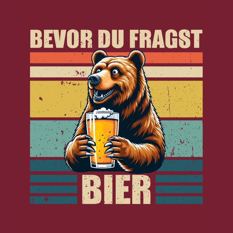 Bier saufen Biertrinker Bier Bär