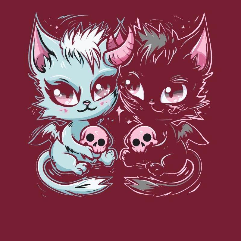 Kawaii Cat Pastel Goth Devilish