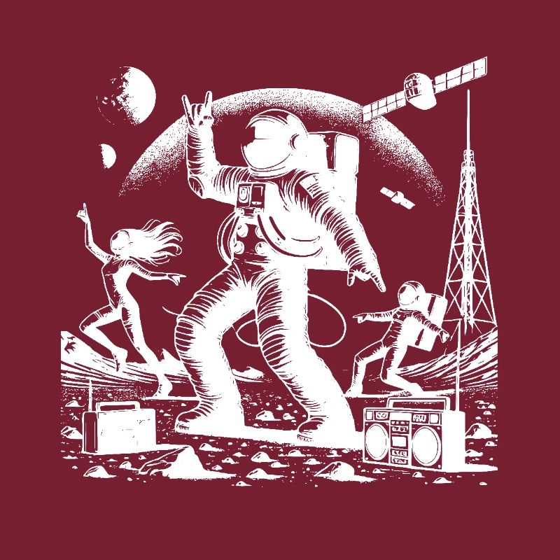Astronaute dansant sur Mars
