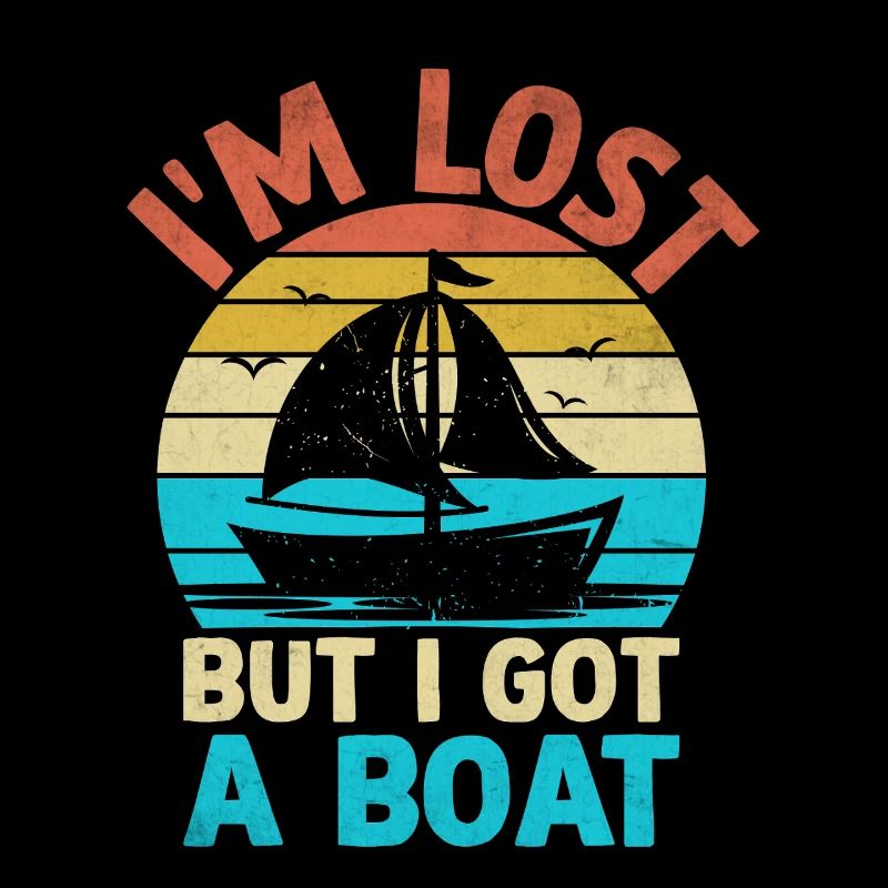 Ich bin verloren, aber ich habe ein Boot Paddelboot