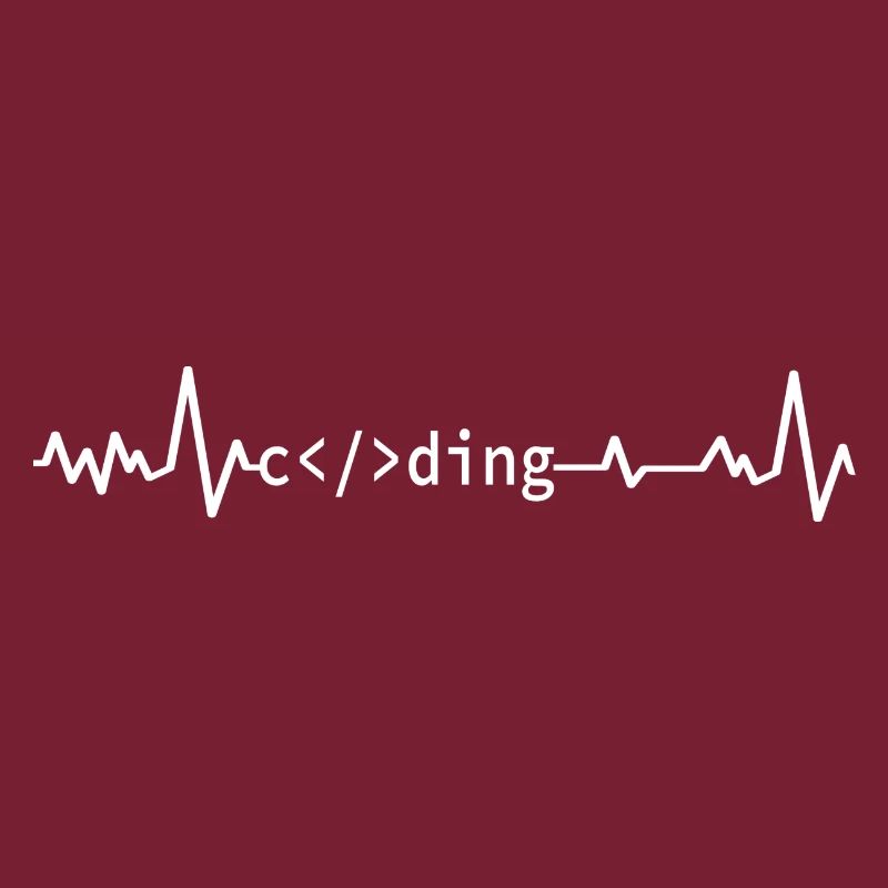 Computer Scientist Programmer Coding Heartbeat