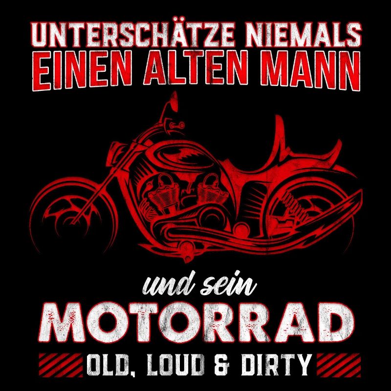 Opa Vater Motorrad Geschenk Alter Mann Motorcycle