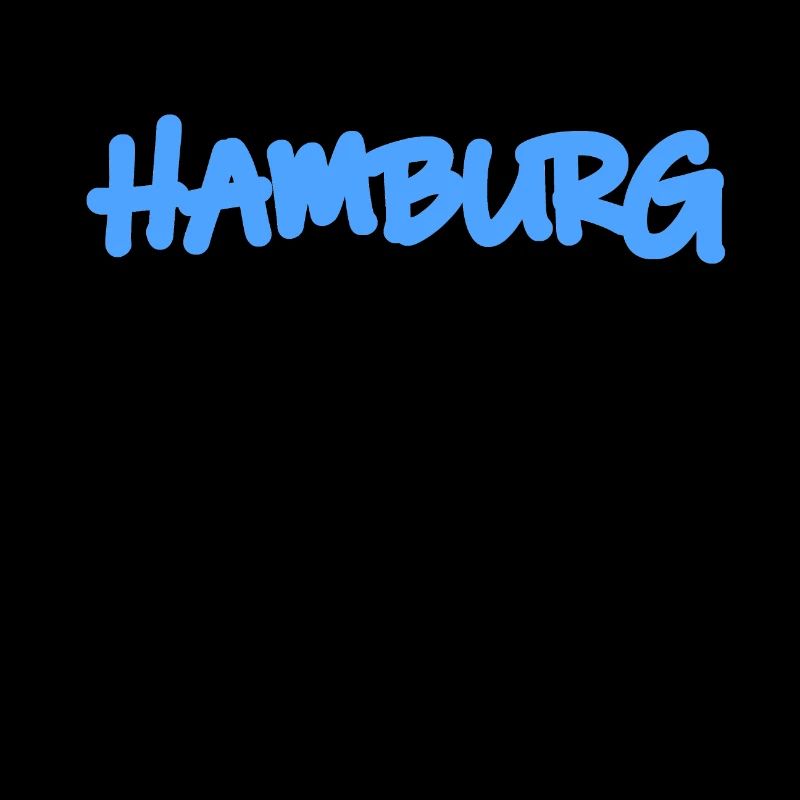 Hamburg in blue graffiti