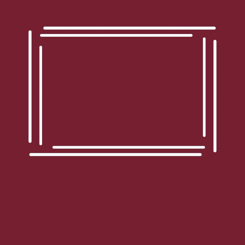 Cadre rectangulaire avec des lignes blanches