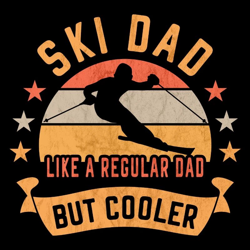 Ski Dad Cooler Daddy SkiEr Ski Mountain