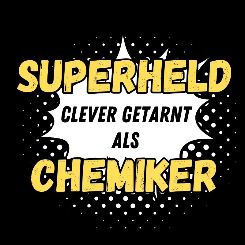 Superheld clever getarnt als Chemiker
