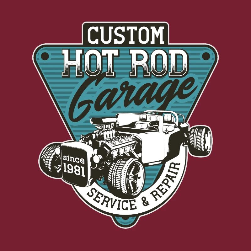 Hot Rod - Klasyczne samochody wyścigowe - ciemny