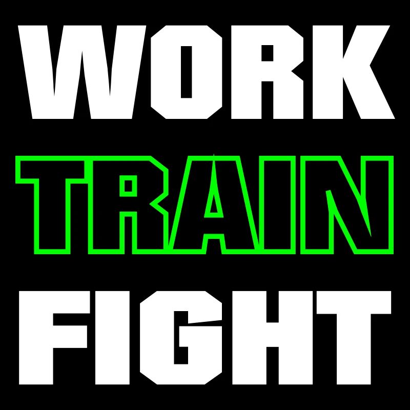 work train fight colored