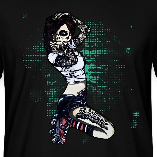 Roller Quad Goth Girl