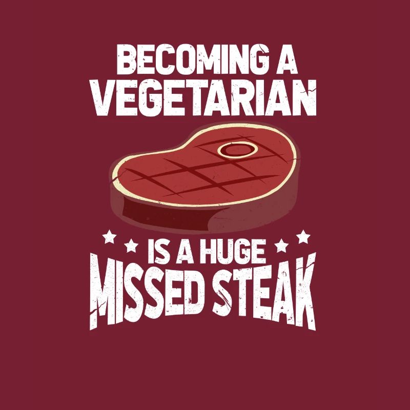 Fleischesser Steak Fleisch Vegetarier Geschenk
