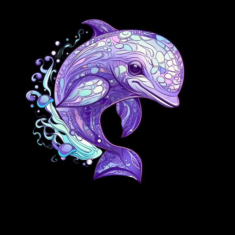 Fröhlicher Delfin