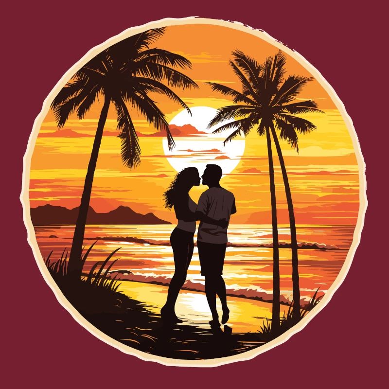 Beach, Island, Sea, Sunset