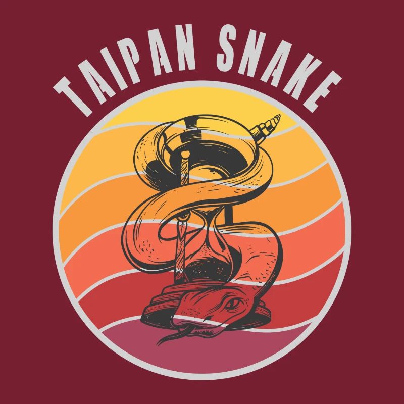 Conception de serpents Taipan / Idée cadeau