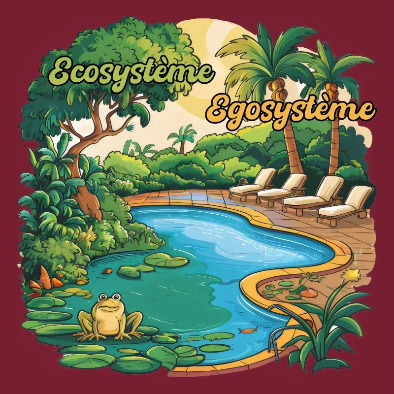 Ecosystem Egosystem Message Engagé pour la Planète