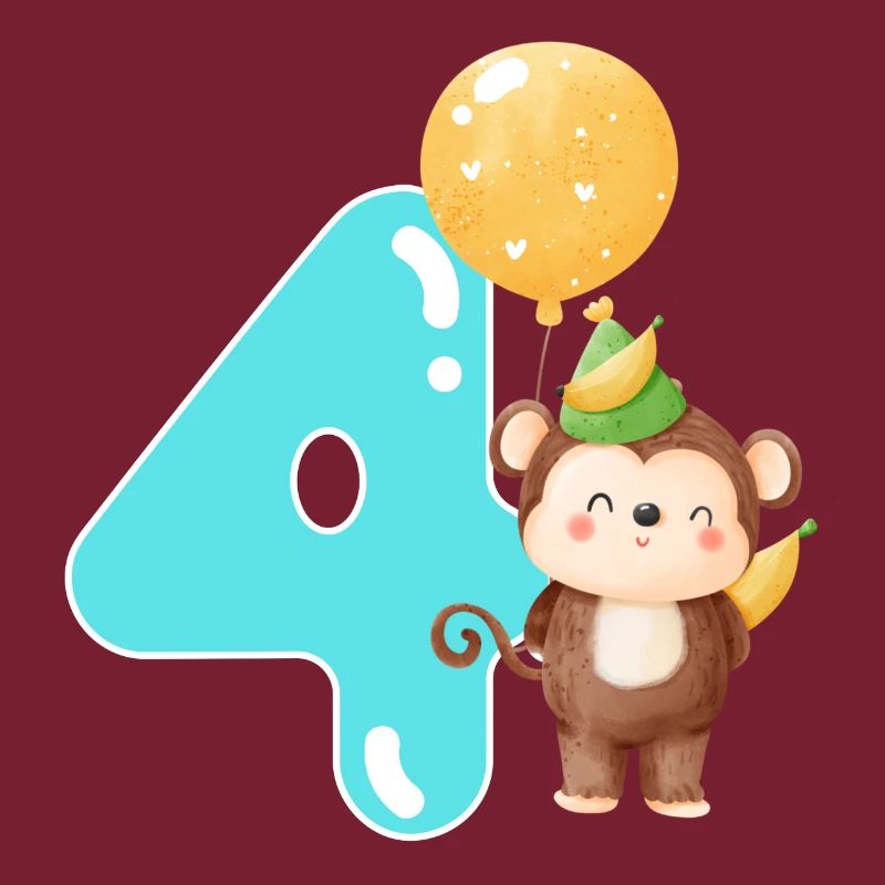 4ème anniversaire. Cadeau de 4 ans