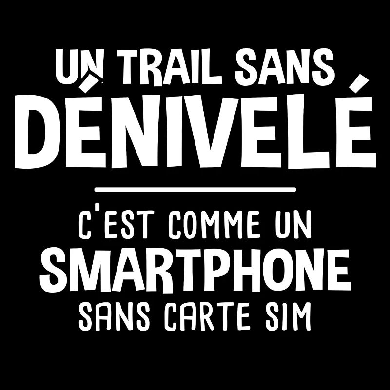 Trail course à pied cadeau humour
