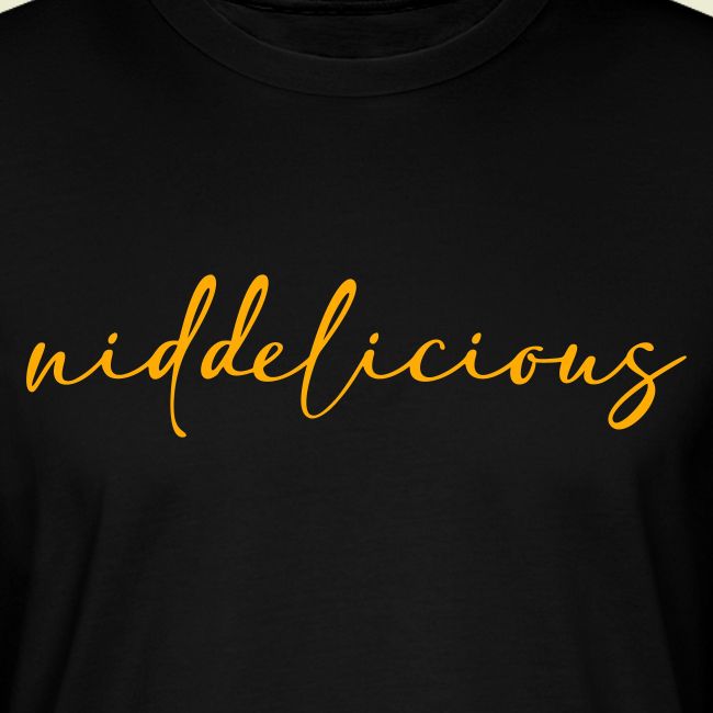 niddelicious script logo