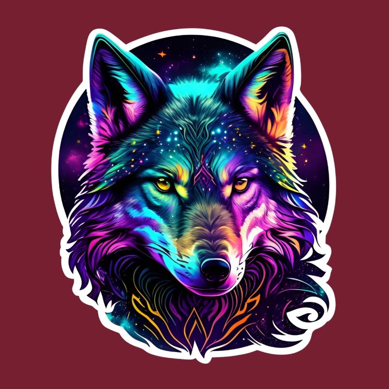 Psychedelic Wolf