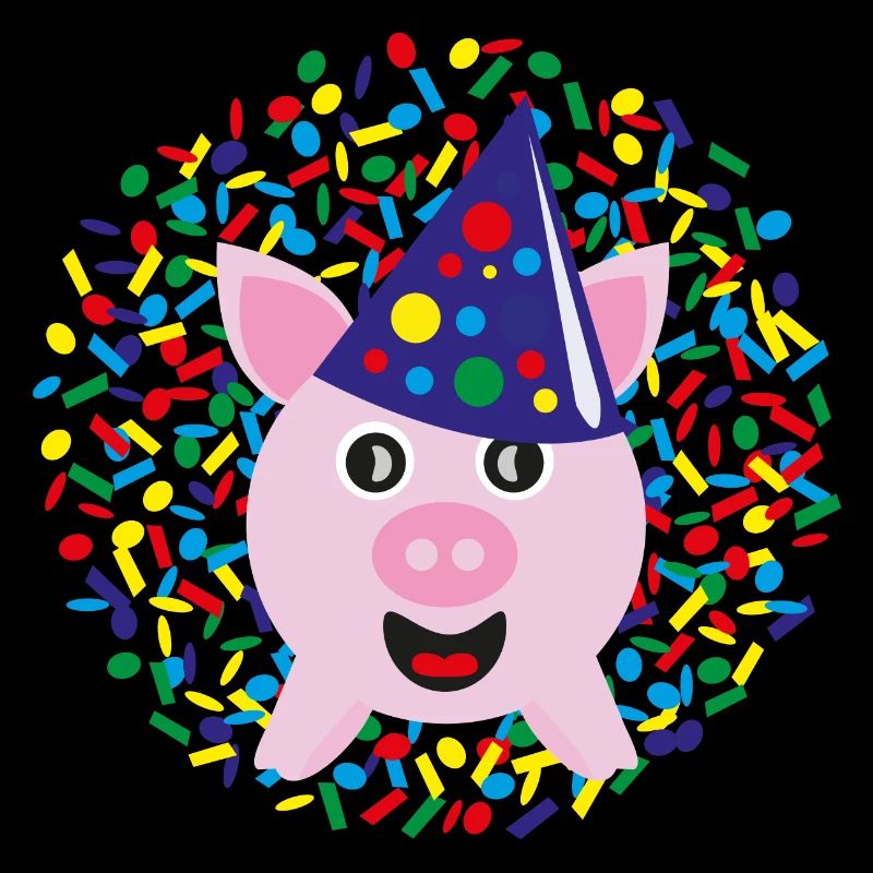 Glücksschwein zu Silvester, Neujahr oder Karneval.