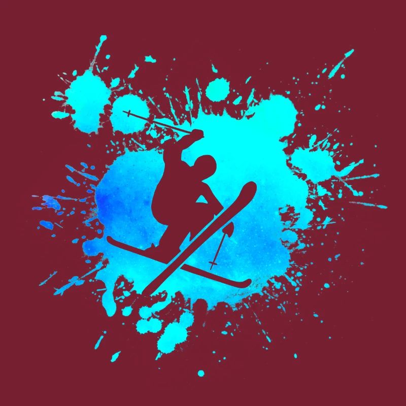 Ski freestyle splash glacial