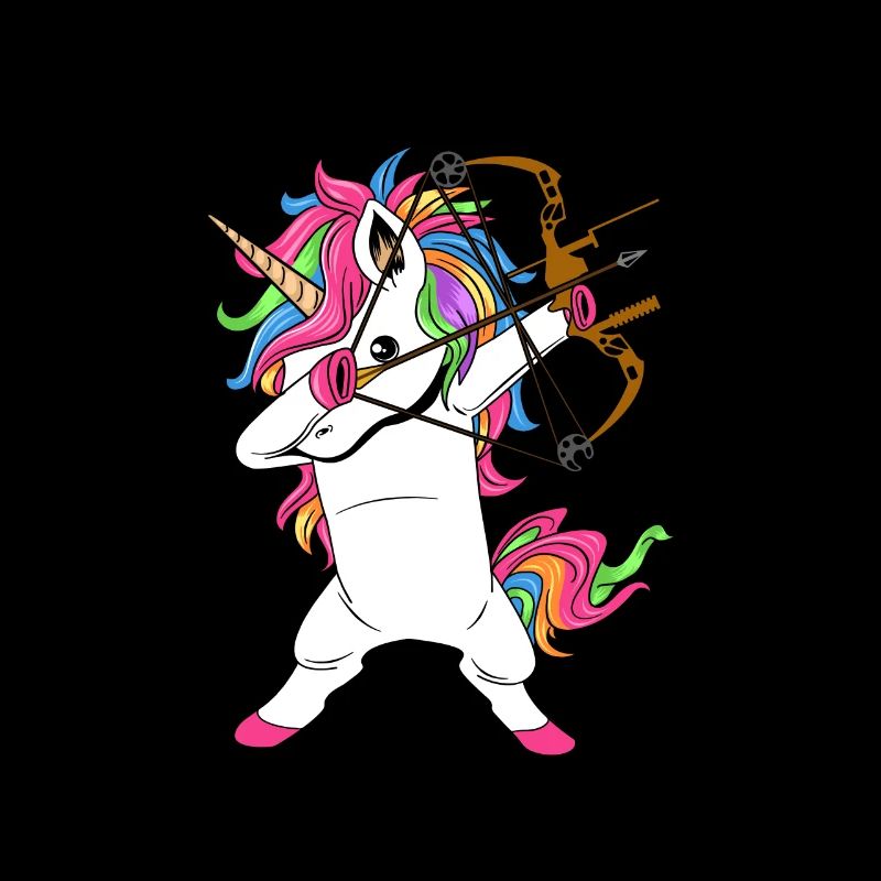 Dabbing Einhorn Bogenschütze Bogenschießen