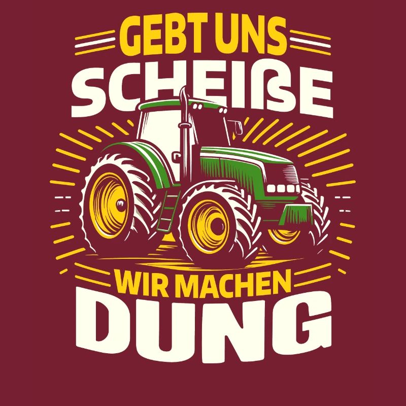 KUHBAUER SPRUCH - Traktor Landwirtschaft Erntezeit