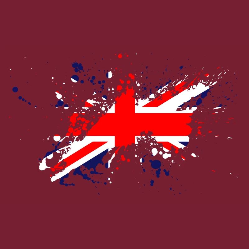 Tache de couleur de drapeau de l'Angleterre