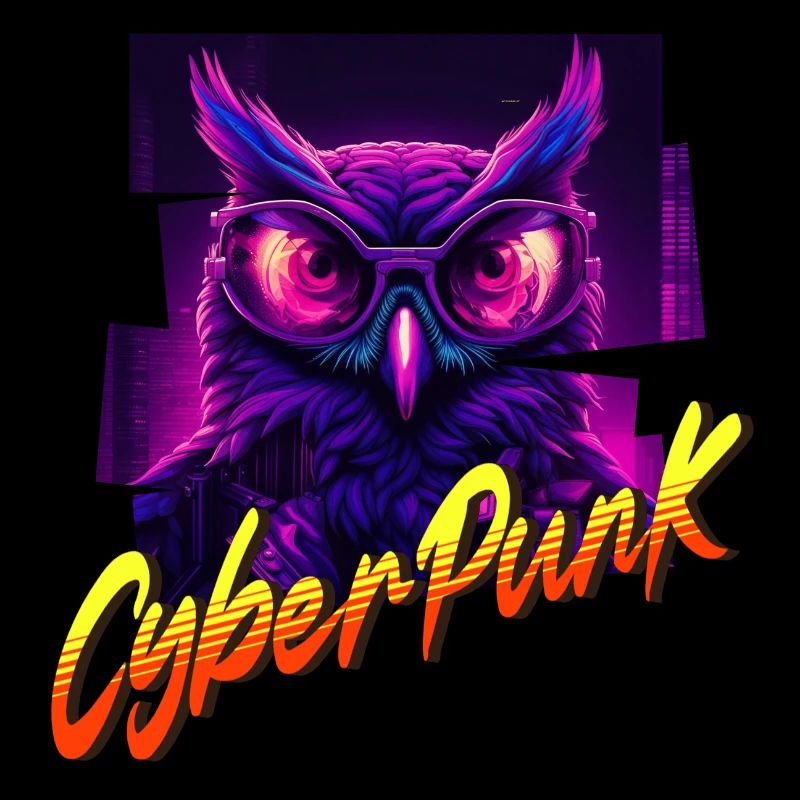 Cyberpunk-Eule