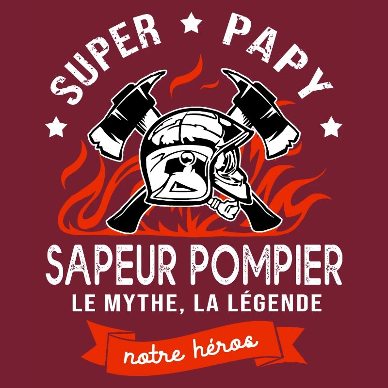 super papy sapeurs pompiers cadeau papi pompier