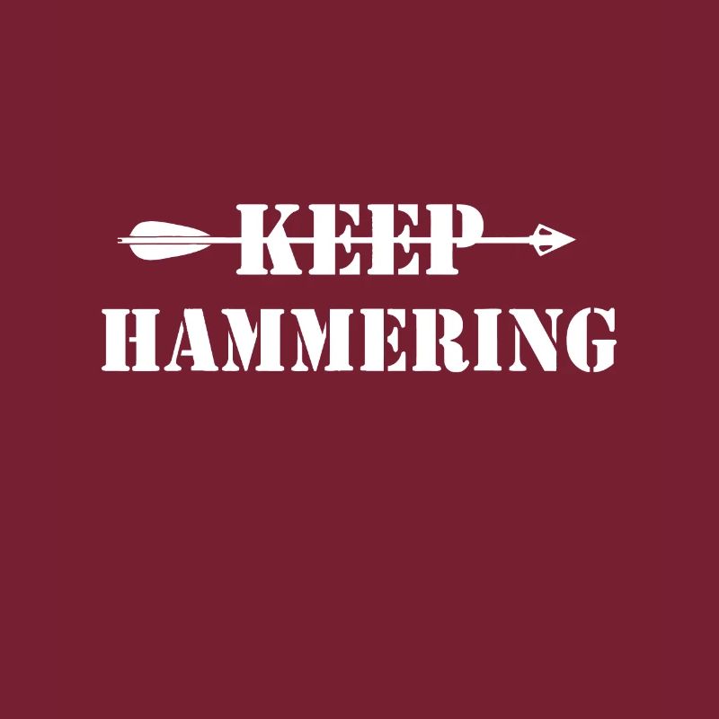 Keep Hammering Archery Motivationalvintage archery