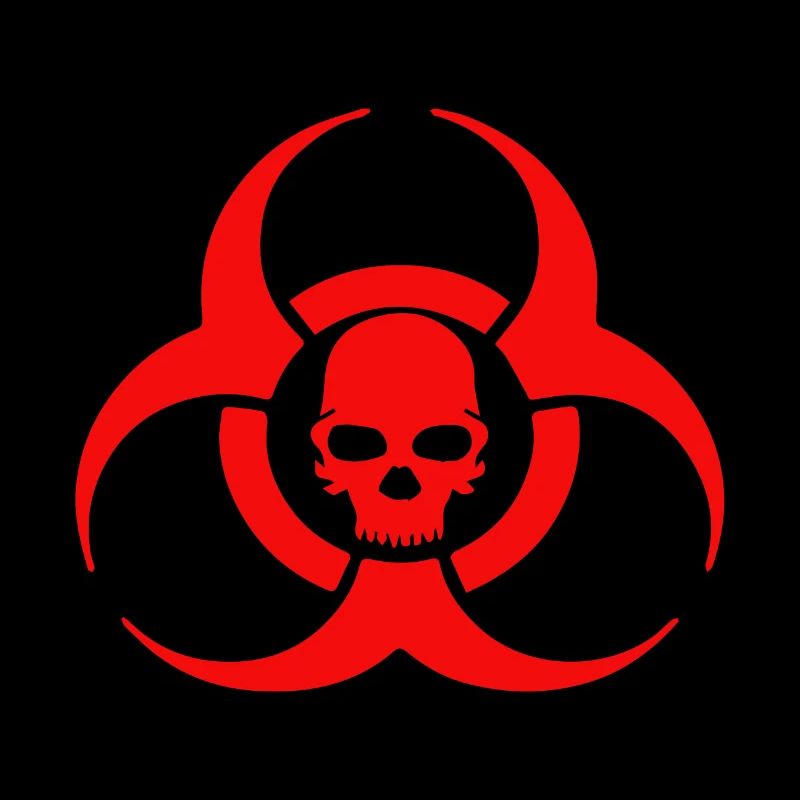 Biohazard Skull Icon