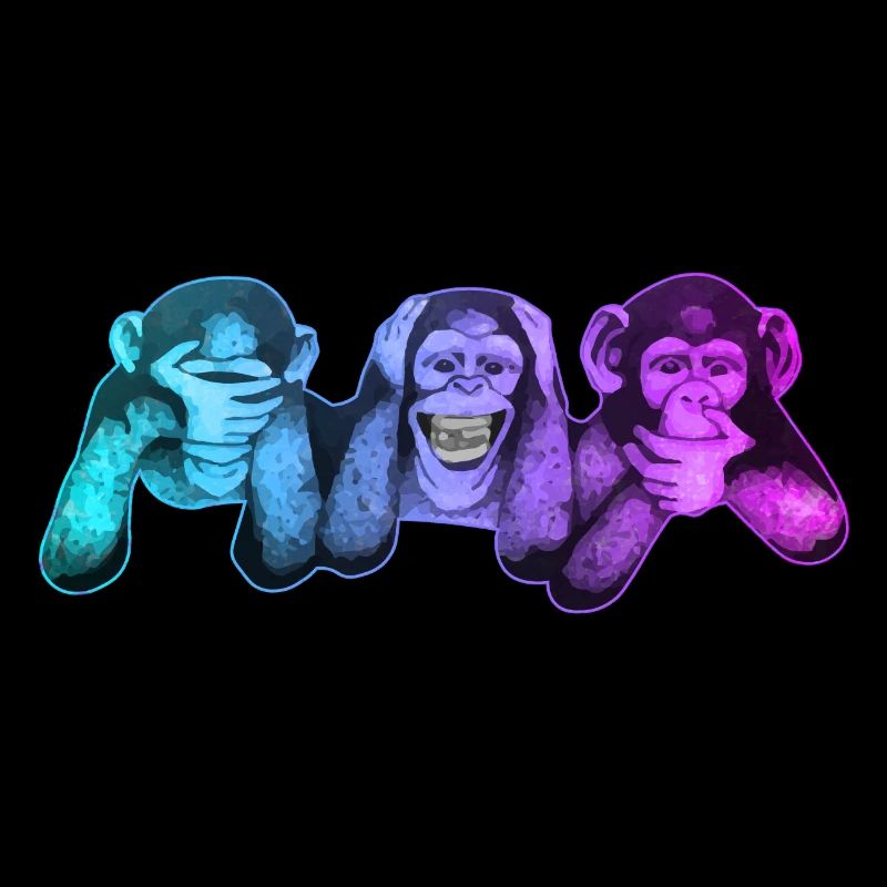 Les trois singes | 3 singes sages singes sages