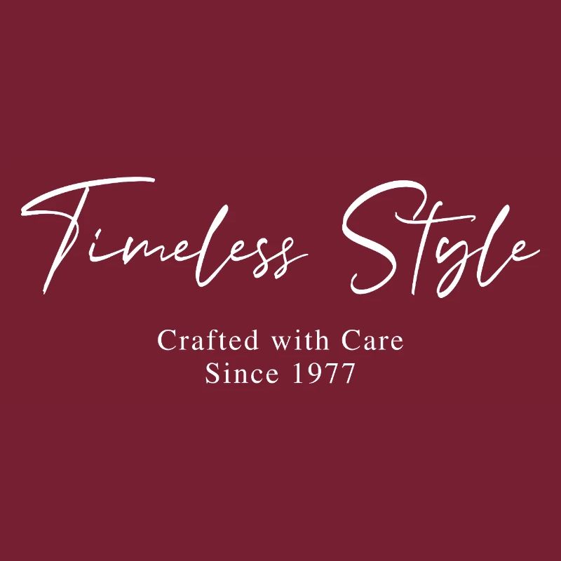 Style intemporel depuis 1977 Script Typographie