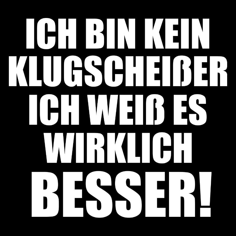 Klugscheißer Spruch Lustig Geschenkidee