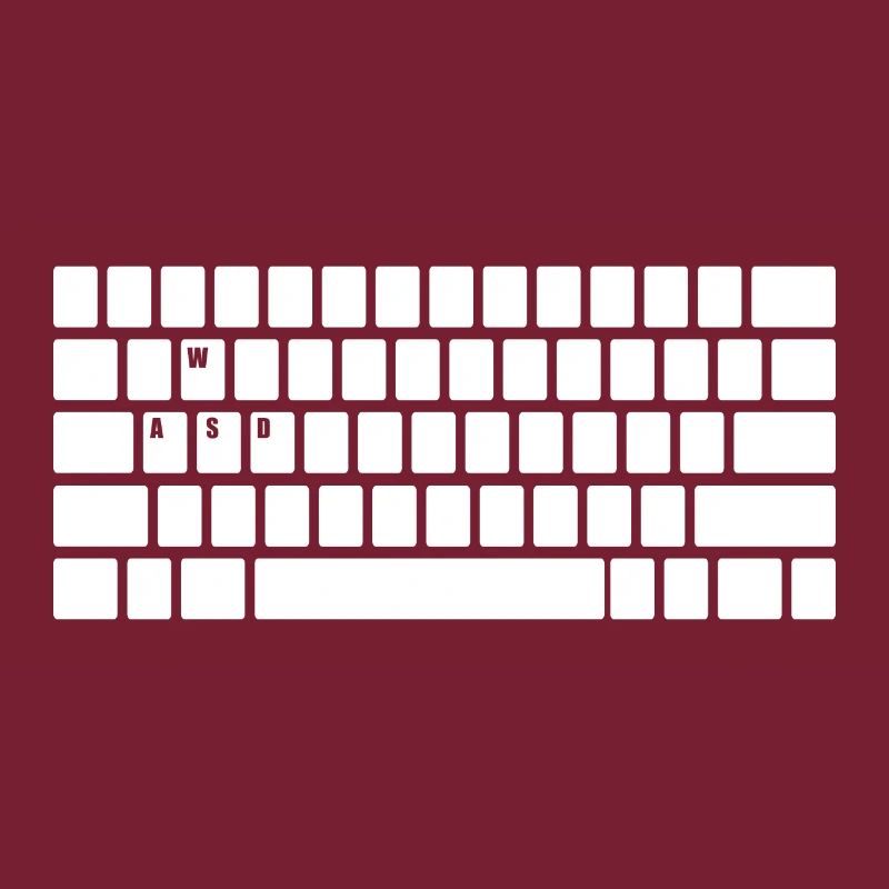 Computer Keyboard WASD Gaming PC Multiplayer Skill