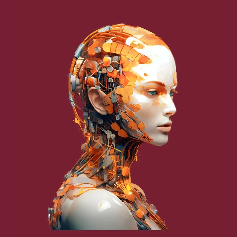 Portrait eines weiblichen Androiden