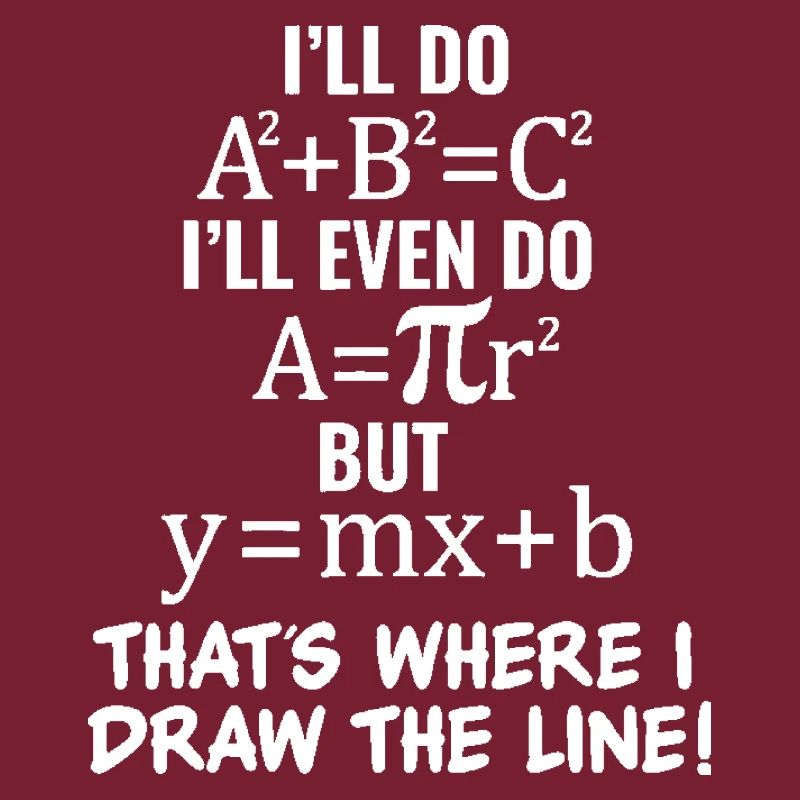 Tee shirt Math Math Basic Meme pour jeunes filles adolescentes et
