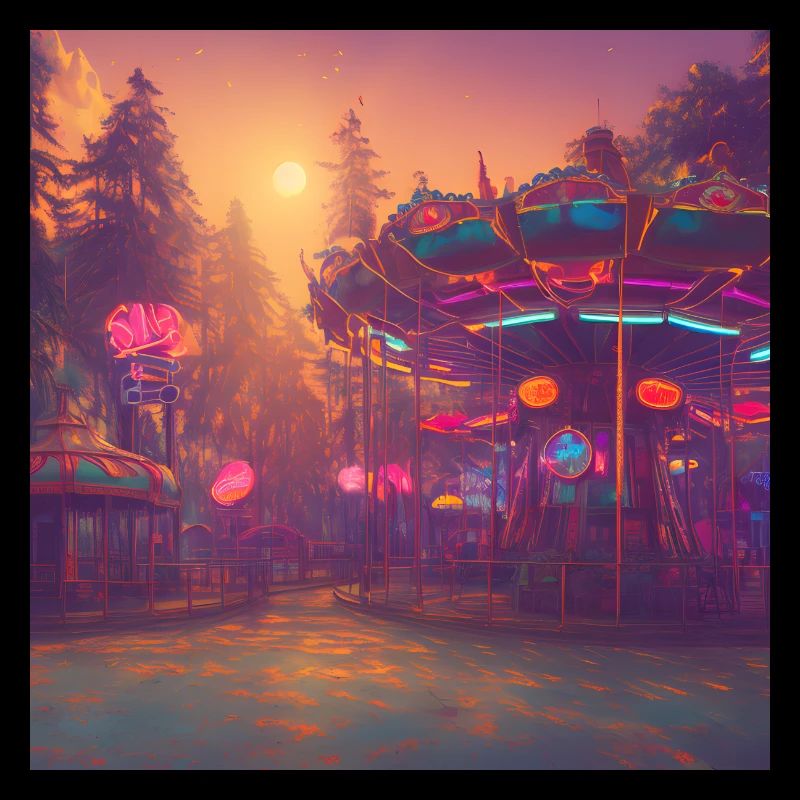 Retro Fun Fair: A Synthwave Wonderland