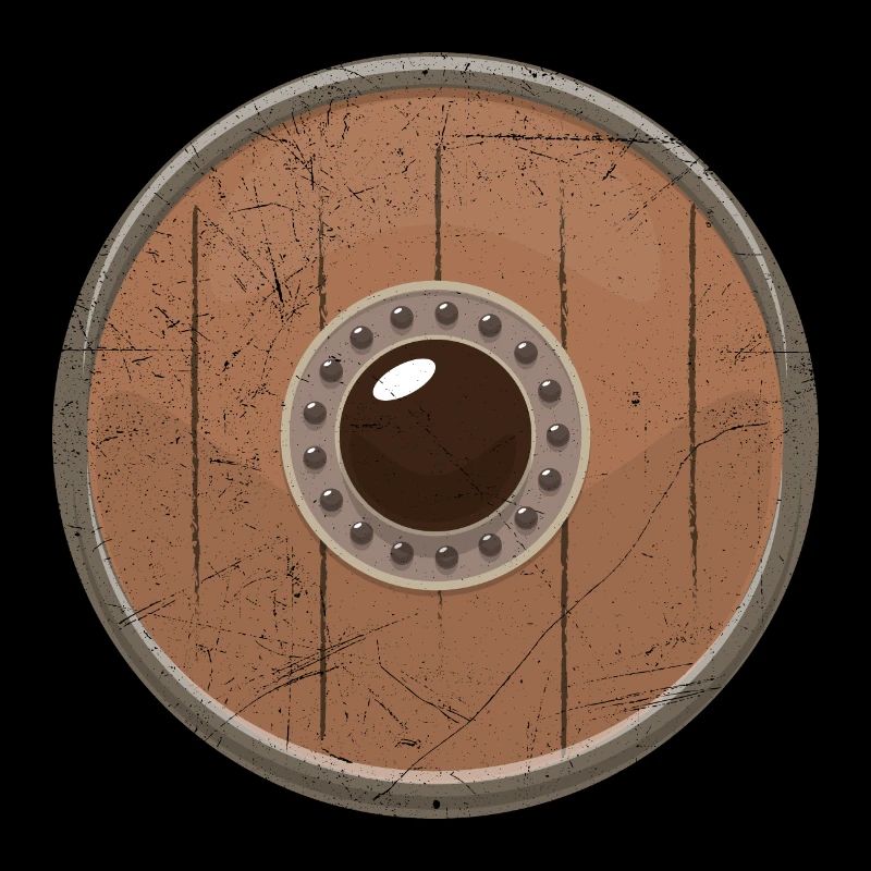 Nowegian Viking Shield Wikinger Geschenkidee